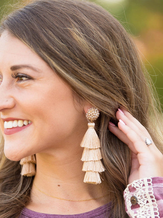 The Southern Charm Tassel Earrings