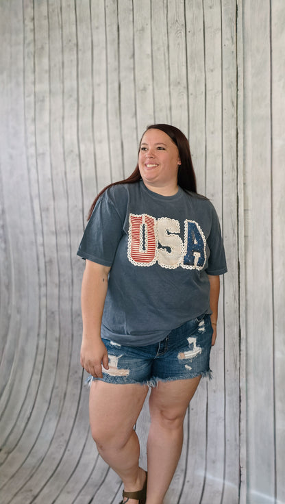 Stars, Stripes & Lace USA Tee