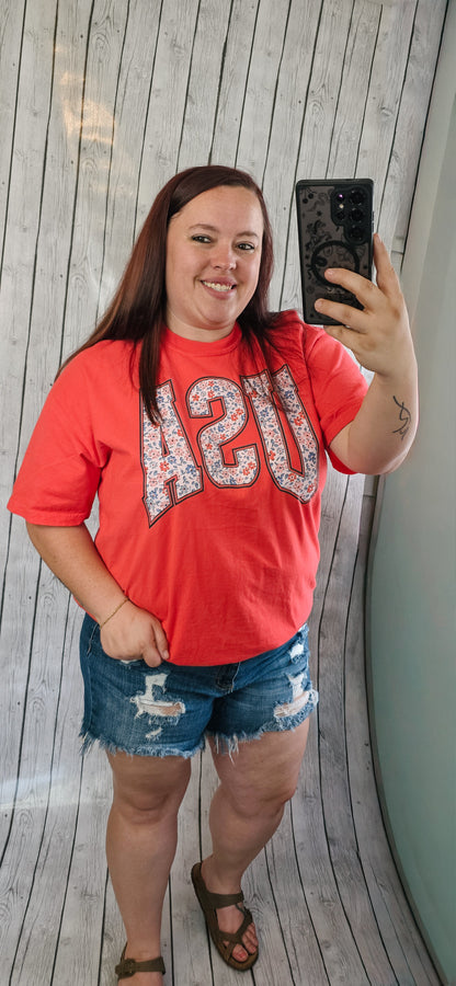 Americana Wildflower Tee