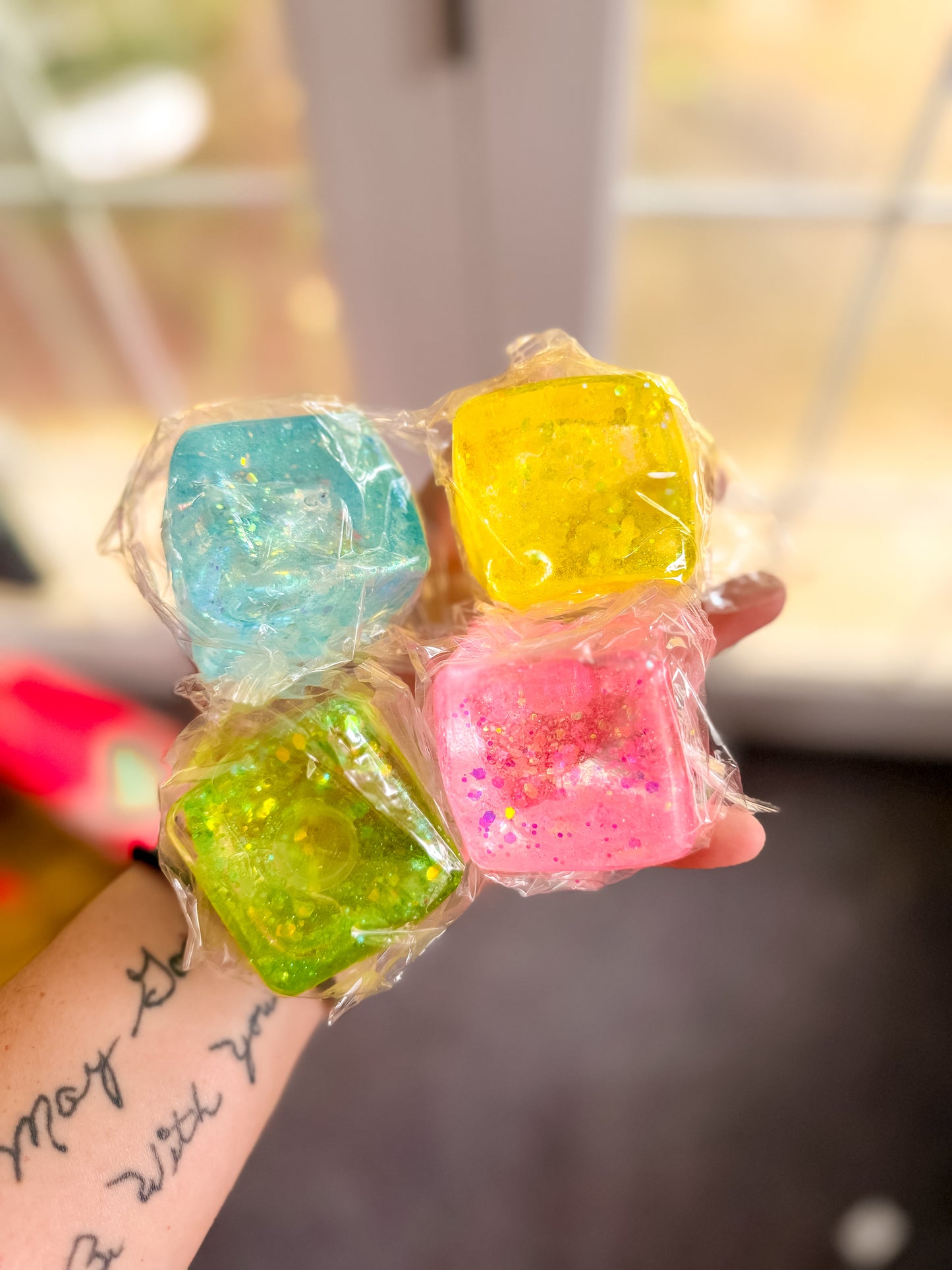 Glitter Squishy Cube