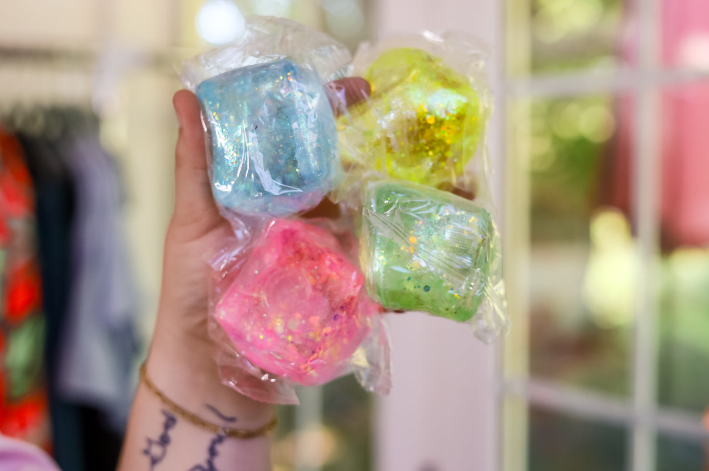 Glitter Squishy Cube