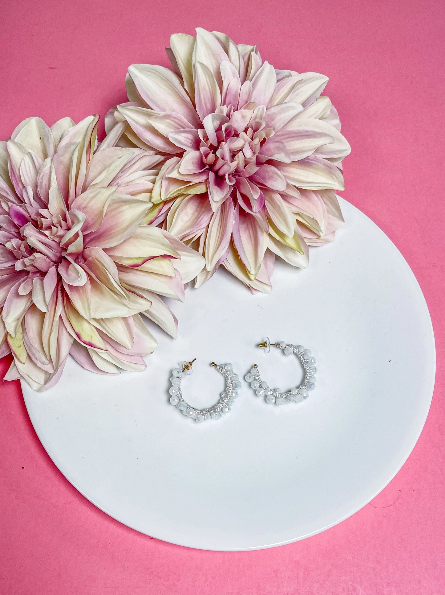 The Ivory Bloom Hoops