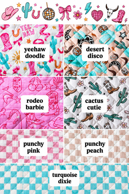 Western Cowgirl Makeup Bag Organizer *PRE ORDER*